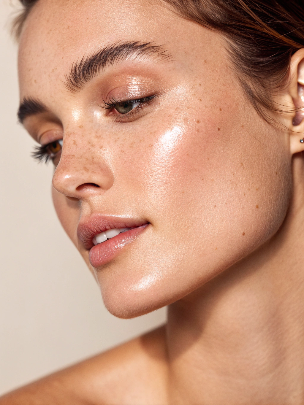 Client skin after Aquaderm treatment showing deeply hydrated, plumper complexion